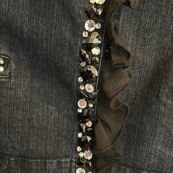 JM Collection Denim jacket and pants bling - Picture 3 of 10